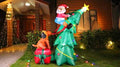 LED Christmas Yard Inflatables – Outdoor Holiday Decoration Blow - Ups - Christmas Inflatable Yard Decorations (LED, Outdoor Use) with 8 FT Inflatable LED Santa Claus | Sold by Uncle Wiener's Wholesale