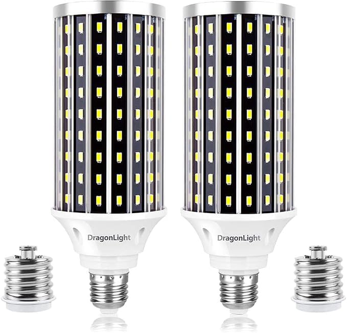 LED Corn Light Bulb E26 – 2 Pack High Output Garage & Shop Light (160W / 200W Options) - with 50W 2 Pack | Sold by Uncle Wiener's Wholesale