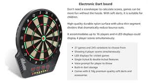 LED Electronic Dart Board Set – Full - Size Digital Target Game | SKU 342025 - with | Sold by Uncle Wiener's Wholesale