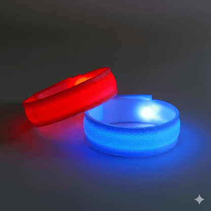 LED Flashing Wristbands – Multicolor Light - Up Bands 2 - Pack – JXWB24 - with | Sold by Uncle Wiener's Wholesale