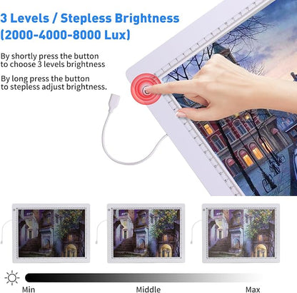 LED Light Pad for Tracing & Drawing with Foldable Stand – 8000 Lux Ultra-Thin Light Box Kit - Toys with | Sold by Uncle Wiener's Wholesale