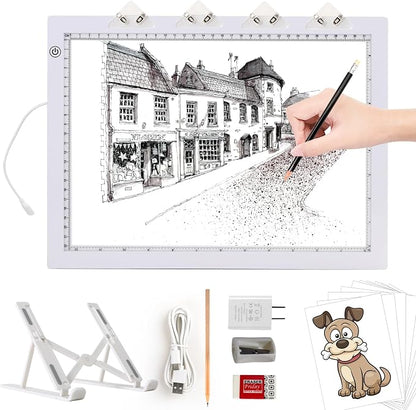 LED Light Pad for Tracing & Drawing with Foldable Stand – 8000 Lux Ultra-Thin Light Box Kit - Toys with | Sold by Uncle Wiener's Wholesale