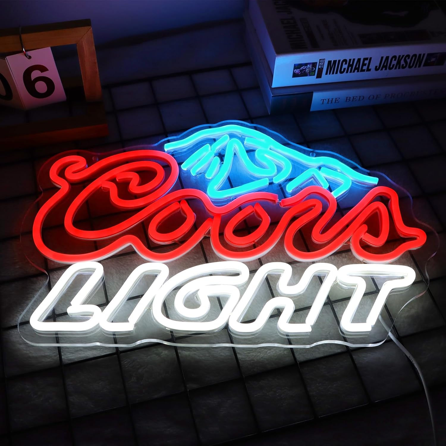 LED Neon Gaming Wall Light Signs – Mario, Hello Kitty, Kirby, Arcade & Gamer Controller Room Decor - General Equipment with Coors Light Style LED Neon Sign 43.2×28cm (17″×11″) | Sold by Uncle Wiener's Wholesale