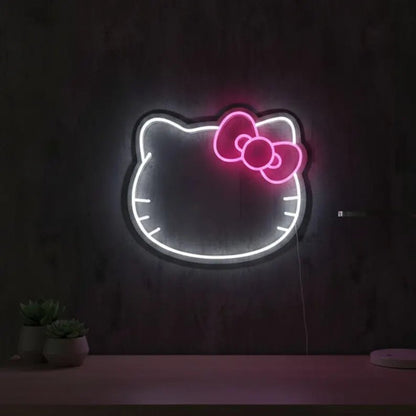 LED Neon Gaming Wall Light Signs – Mario, Hello Kitty, Kirby, Arcade & Gamer Controller Room Decor - General Equipment with Hello Kitty Bow LED Neon Sign 37.5×32cm (15"×13") | Sold by Uncle Wiener's Wholesale