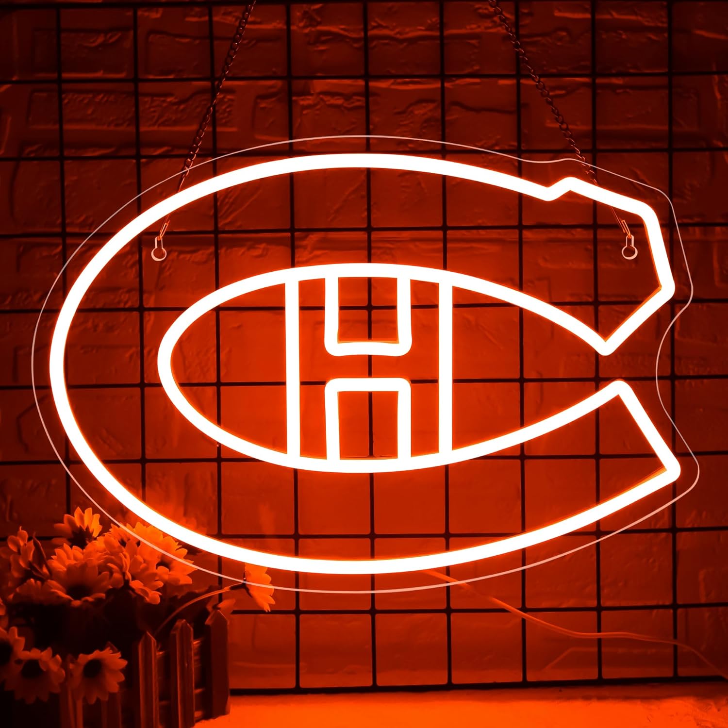 LED Neon Gaming Wall Light Signs – Mario, Hello Kitty, Kirby, Arcade & Gamer Controller Room Decor - General Equipment with Montreal Canadiens LED Neon Sign 40x27.6cm (15.7