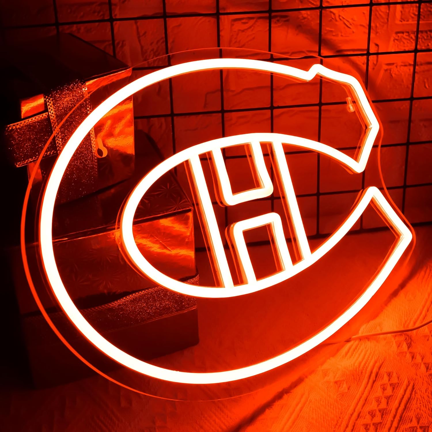 LED Neon Gaming Wall Light Signs – Mario, Hello Kitty, Kirby, Arcade & Gamer Controller Room Decor - General Equipment with Montreal Canadiens LED Neon Sign 40x27.6cm (15.7