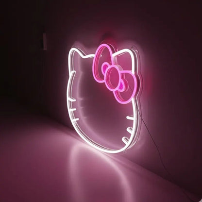 LED Neon Gaming Wall Light Signs – Mario, Hello Kitty, Kirby, Arcade & Gamer Controller Room Decor - General Equipment with Hello Kitty Bow LED Neon Sign 37.5×32cm (15"×13") | Sold by Uncle Wiener's Wholesale