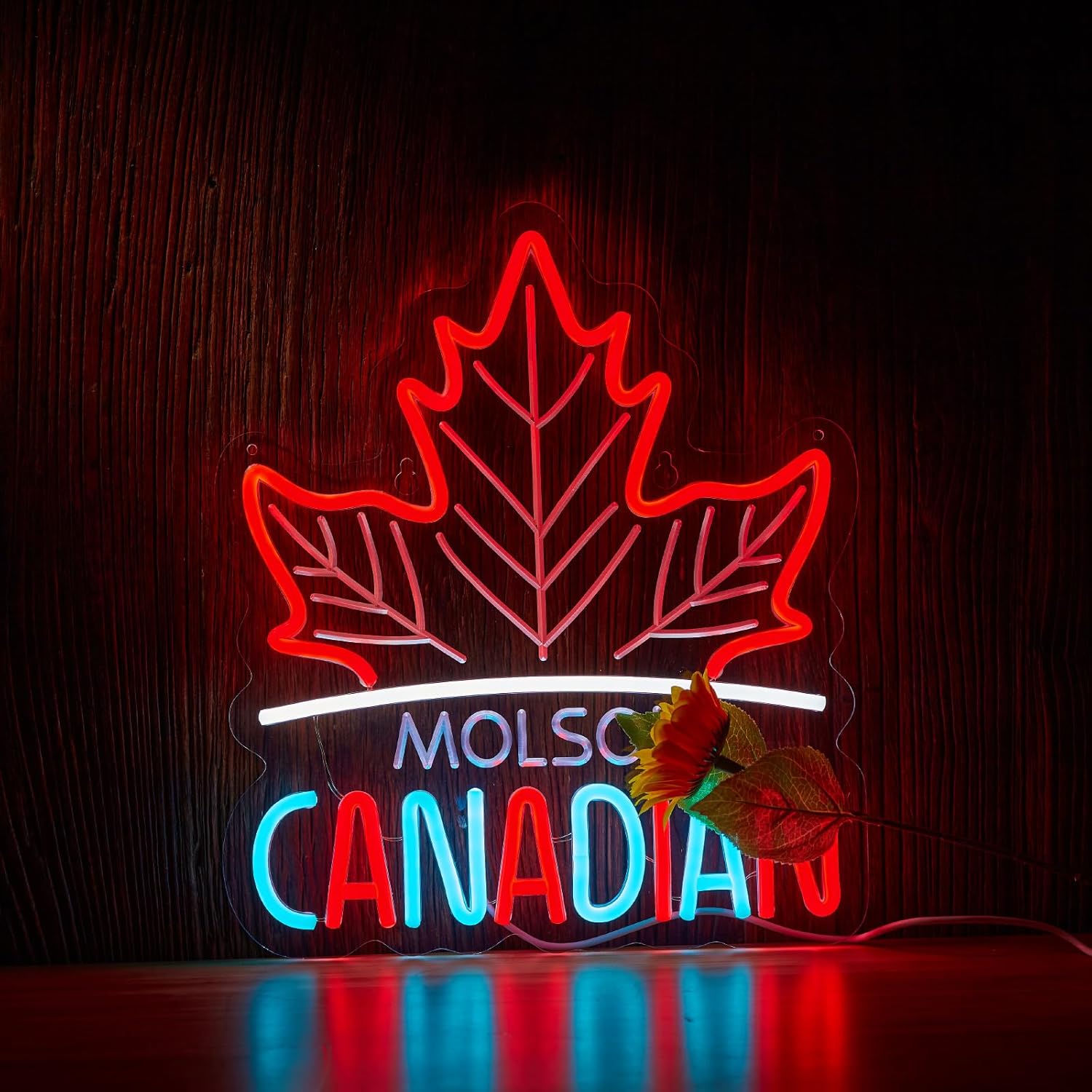 LED Neon Gaming Wall Light Signs – Mario, Hello Kitty, Kirby, Arcade & Gamer Controller Room Decor - General Equipment with Molson Canadian Maple Leaf LED Neon Sign 38x33cm (15