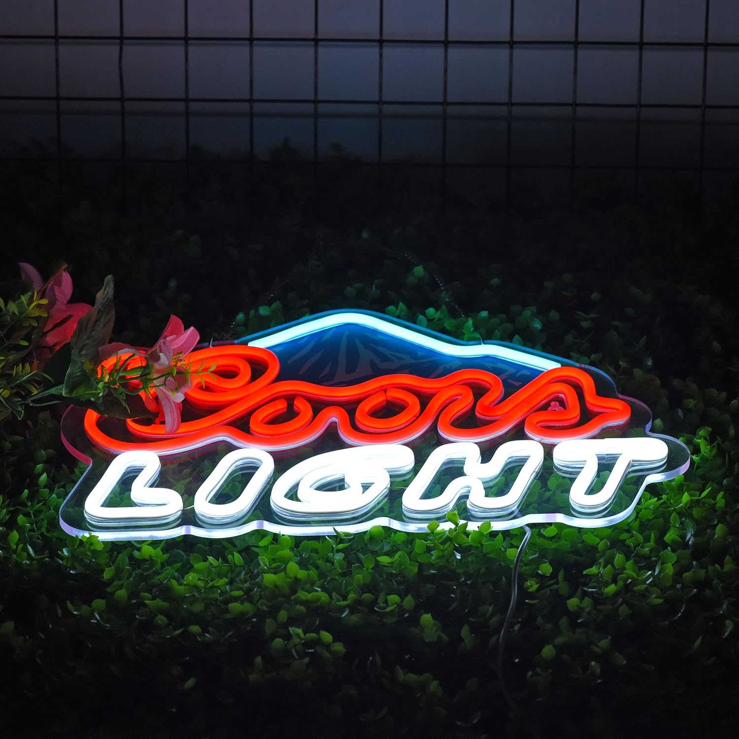LED Neon Gaming Wall Light Signs – Mario, Hello Kitty, Kirby, Arcade & Gamer Controller Room Decor - General Equipment with Coors Light LED Neon Sign 43x30.5cm (16.9