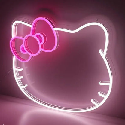 LED Neon Gaming Wall Light Signs – Mario, Hello Kitty, Kirby, Arcade & Gamer Controller Room Decor - General Equipment with Hello Kitty Bow LED Neon Sign 37.5×32cm (15"×13") | Sold by Uncle Wiener's Wholesale