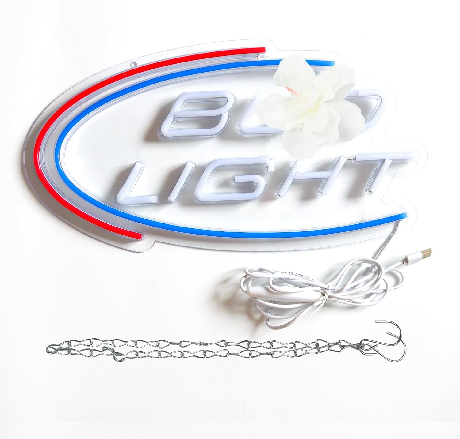 LED Neon Gaming Wall Light Signs – Mario, Hello Kitty, Kirby, Arcade & Gamer Controller Room Decor - General Equipment with Bud Light Style LED Neon Sign 41×22cm (16.1″×8.7″) | Sold by Uncle Wiener's Wholesale