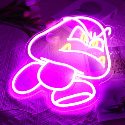 LED Neon Gaming Wall Light Signs – Mario, Hello Kitty, Kirby, Arcade & Gamer Controller Room Decor - General Equipment with Goomba LED Neon Sign 40×32.7cm (16"×13") | Sold by Uncle Wiener's Wholesale
