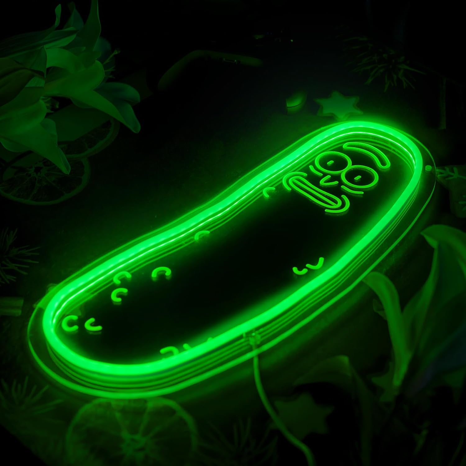 LED Neon Gaming Wall Light Signs – Mario, Hello Kitty, Kirby, Arcade & Gamer Controller Room Decor - General Equipment with Pickle LED Neon Sign 15.3×41cm (6″×16.1″) | Sold by Uncle Wiener's Wholesale