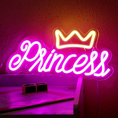 LED Neon Gaming Wall Light Signs – Mario, Hello Kitty, Kirby, Arcade & Gamer Controller Room Decor - General Equipment with Princess Crown LED Neon Sign 35.1×17.3cm (14"×7") | Sold by Uncle Wiener's Wholesale