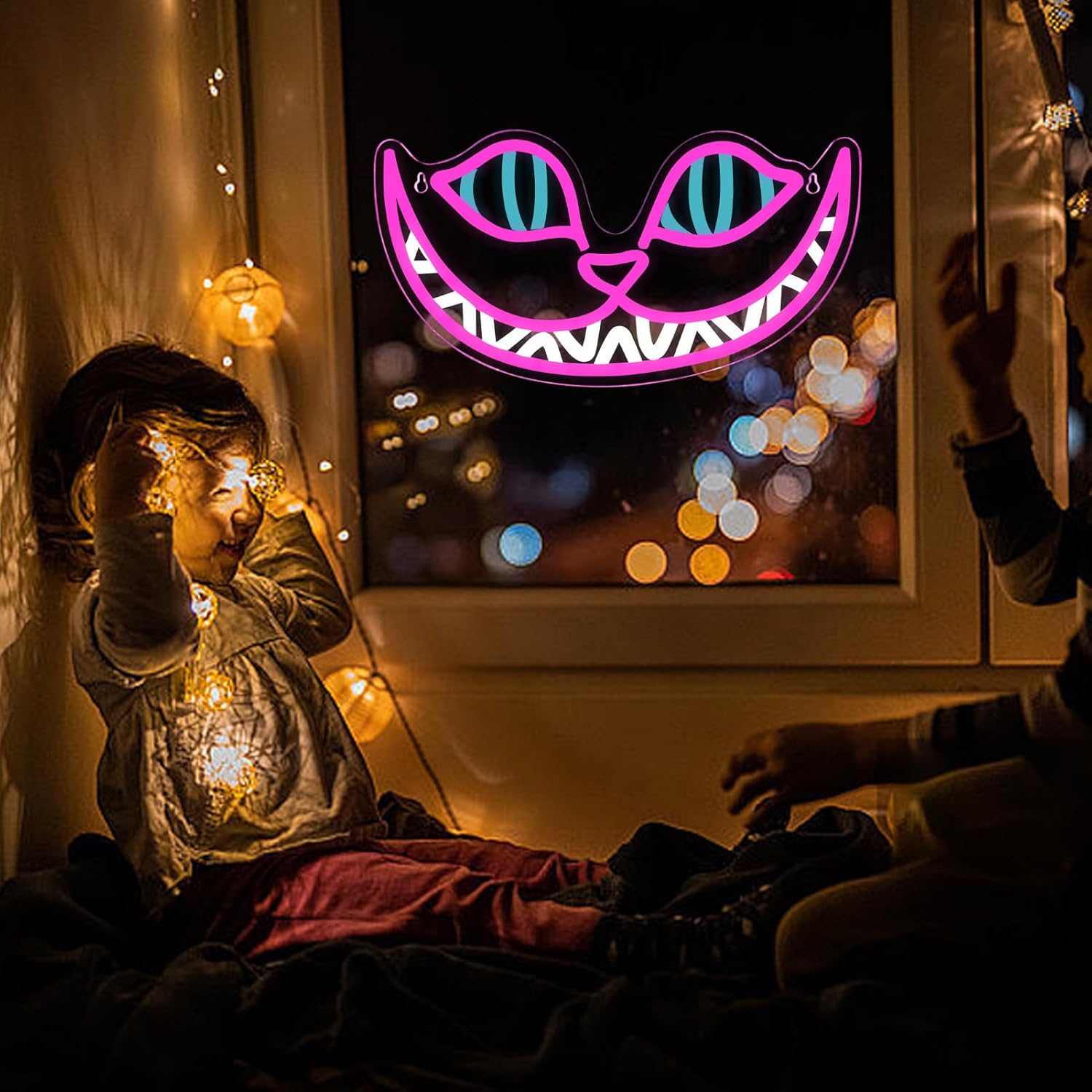 LED Neon Gaming Wall Light Signs – Mario, Hello Kitty, Kirby, Arcade & Gamer Controller Room Decor - General Equipment with Cheshire Cat Smile LED Neon Sign 43.2×23cm (17″×9.1″) | Sold by Uncle Wiener's Wholesale