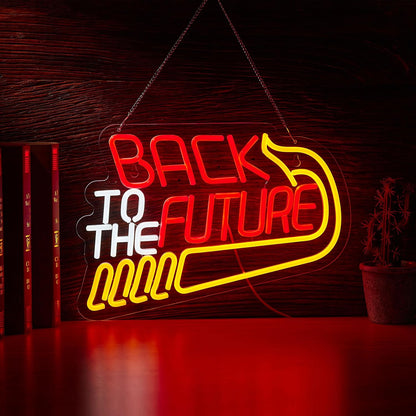 LED Neon Gaming Wall Light Signs – Mario, Hello Kitty, Kirby, Arcade & Gamer Controller Room Decor - General Equipment with Back to the Future LED Neon Sign 43x30.5cm (16.9"x12") | Sold by Uncle Wiener's Wholesale