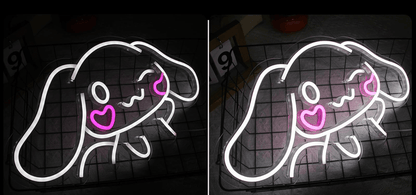 LED Neon Gaming Wall Light Signs – Mario, Hello Kitty, Kirby, Arcade & Gamer Controller Room Decor - General Equipment with Cinnamoroll Puppy LED Neon Sign 44×24cm (17"×9") | Sold by Uncle Wiener's Wholesale