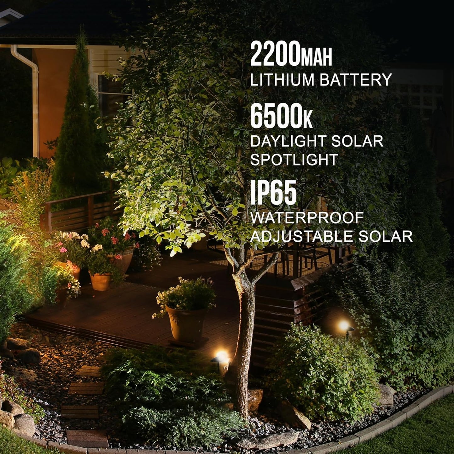 LED Solar Garden Spotlight – Waterproof Outdoor Landscape Light for Yard, Pathway & Garden | 527151 - with | Sold by Uncle Wiener's Wholesale