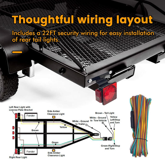 LED Trailer Light Kit 12V Waterproof Submersible Complete Wiring Harness 70205T - with | Sold by Uncle Wiener's Wholesale