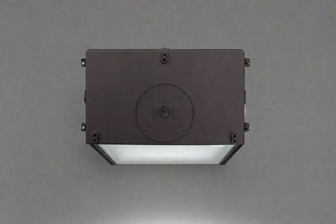 WPXW LED Wall Pack Light – black housing with frosted lens
Industrial-grade outdoor LED wall pack light – 120W model
LED wall light fixture for building security and loading docks