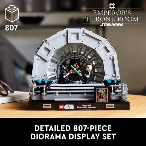 LEGO Star Wars Emperor’s Throne Room Diorama 75352 Building Set for Adults, Classic Star Wars Collectible for Display with Darth Vader Minifigure, Fun Birthday Gift for Men and Women - with | Sold by Uncle Wiener's Wholesale