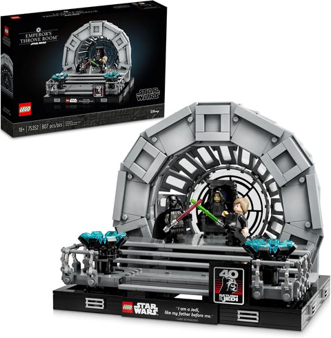 LEGO Star Wars Emperor’s Throne Room Diorama 75352 Building Set for Adults, Classic Star Wars Collectible for Display with Darth Vader Minifigure, Fun Birthday Gift for Men and Women - with | Sold by Uncle Wiener's Wholesale