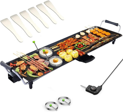 LERUEX Portable Electric Teppanyaki Grill, used - with BLACK | Sold by Uncle Wiener's Wholesale