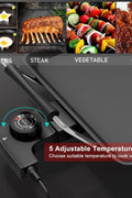 LERUEX Portable Electric Teppanyaki Grill, used - with BLACK | Sold by Uncle Wiener's Wholesale