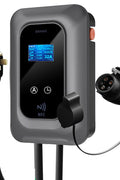 Level 2 EV Charger 50A Wall - Mounted Smart Charger with LCD & Type 1 Plug – RFID + App Control 02485812 - with | Sold by Uncle Wiener's Wholesale