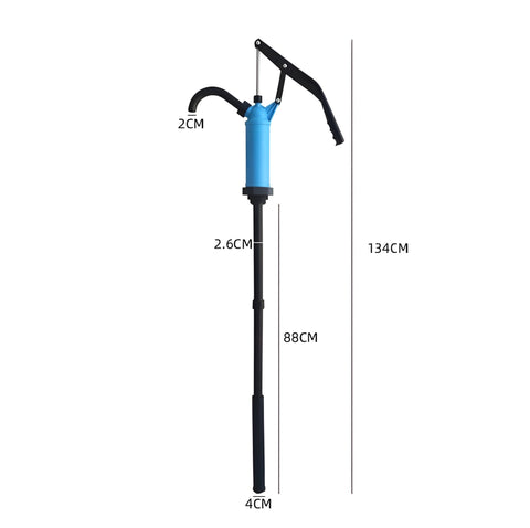 Lever - Action PP Drum Barrel Pump – Fits 5–55 Gallon Drums, Corrosive Liquid & Water Transfer DP05553 - with | Sold by Uncle Wiener's Wholesale
