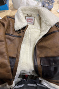 Levi's Men's Faux Shearling Rancher Aviator Jacket, used, size L - with | Sold by Uncle Wiener's Wholesale