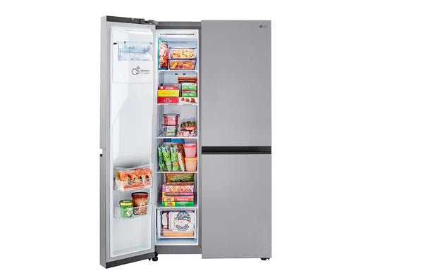 LG 27 cu.ft. Side - by - Side Refrigerator – Smooth Touch Dispenser, Door Cooling+ & SpacePlus Ice Maker LRSXS2706S - with | Sold by Uncle Wiener's Wholesale