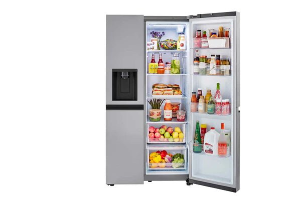 LG 27 cu.ft. Side - by - Side Refrigerator – Smooth Touch Dispenser, Door Cooling+ & SpacePlus Ice Maker LRSXS2706S - with | Sold by Uncle Wiener's Wholesale