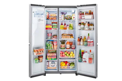 LG 27 cu.ft. Side - by - Side Refrigerator – Smooth Touch Dispenser, Door Cooling+ & SpacePlus Ice Maker LRSXS2706S - with | Sold by Uncle Wiener's Wholesale
