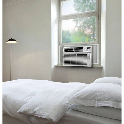 LG Electronics 10,000 BTU 115V Window - Mounted Air Conditioner with Remote Control: LW1016ER, 3 Speeds, 300 - 500 sq. ft. - with <B>Dimensions (Overall):</B> 15 Inches (H) x 22.2 Inches (W) x 23.6 Inches (D) | Sold by Uncle Wiener's Wholesale