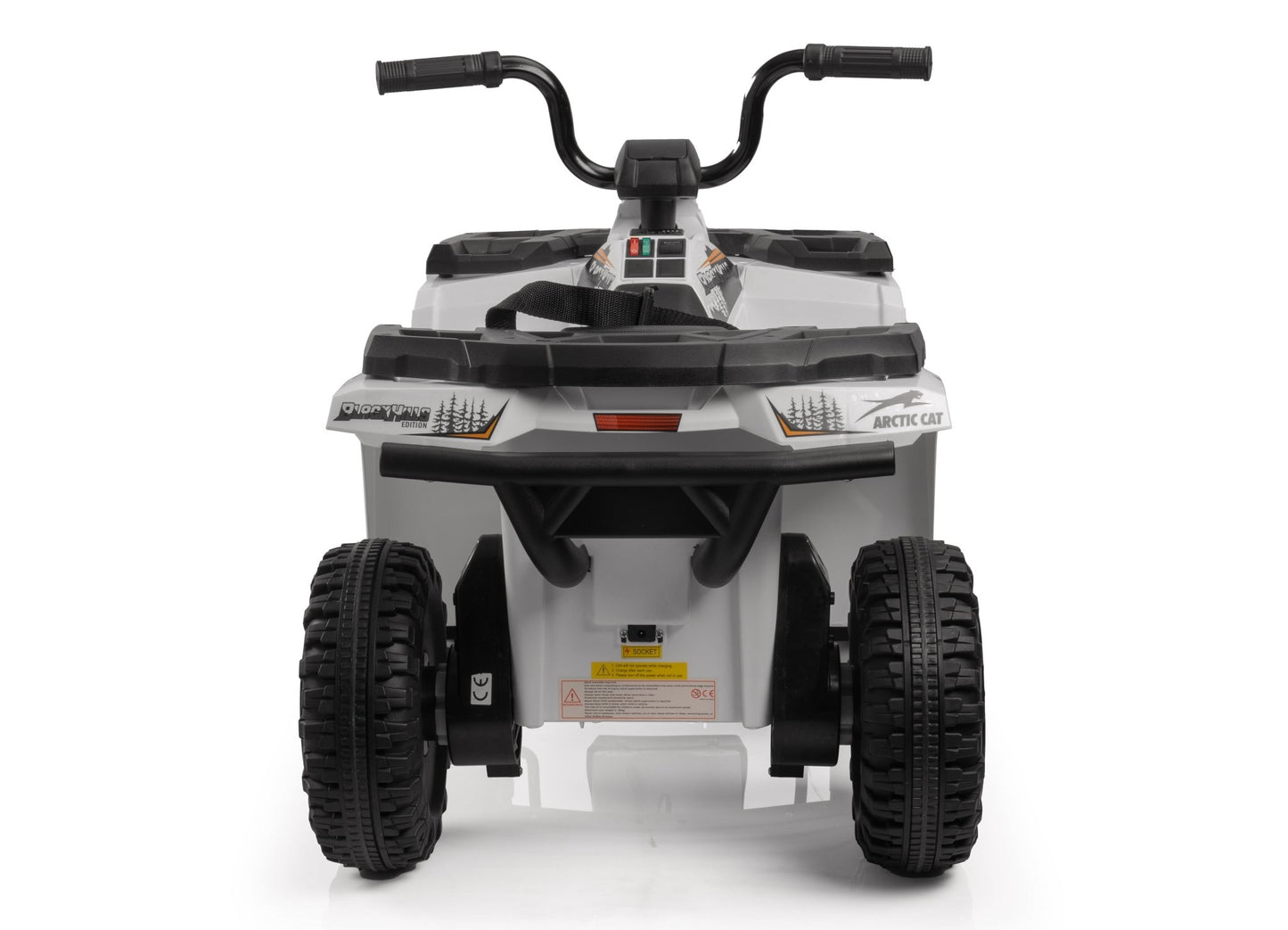 Licensed Arctic Cat 24V Ride - On ATV Quad Bike for Kids | Remote Control, LED Lights, EVA Wheels - with White Arctic Cat ATV | Sold by Uncle Wiener's Wholesale