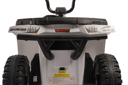 Licensed Arctic Cat 24V Ride - On ATV Quad Bike for Kids | Remote Control, LED Lights, EVA Wheels - with White Arctic Cat ATV | Sold by Uncle Wiener's Wholesale