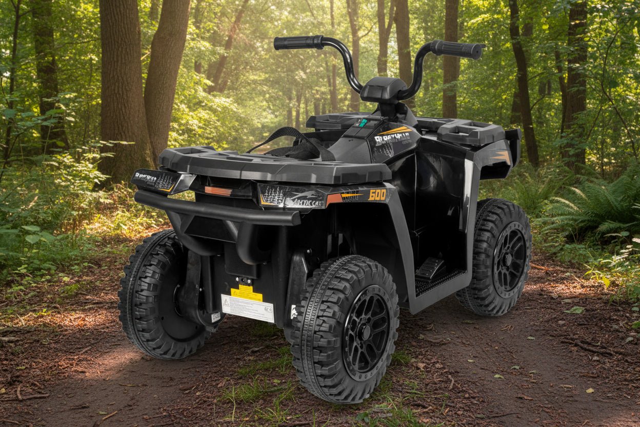 Licensed Arctic Cat 24V Ride - On ATV Quad Bike for Kids | Remote Control, LED Lights, EVA Wheels - with Grey Arctic Cat ATV | Sold by Uncle Wiener's Wholesale