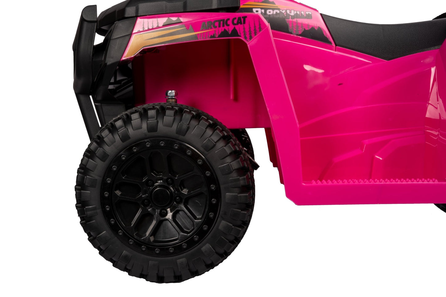 Licensed Arctic Cat 24V Ride - On ATV Quad Bike for Kids | Remote Control, LED Lights, EVA Wheels - with Pink Arctic Cat ATV | Sold by Uncle Wiener's Wholesale