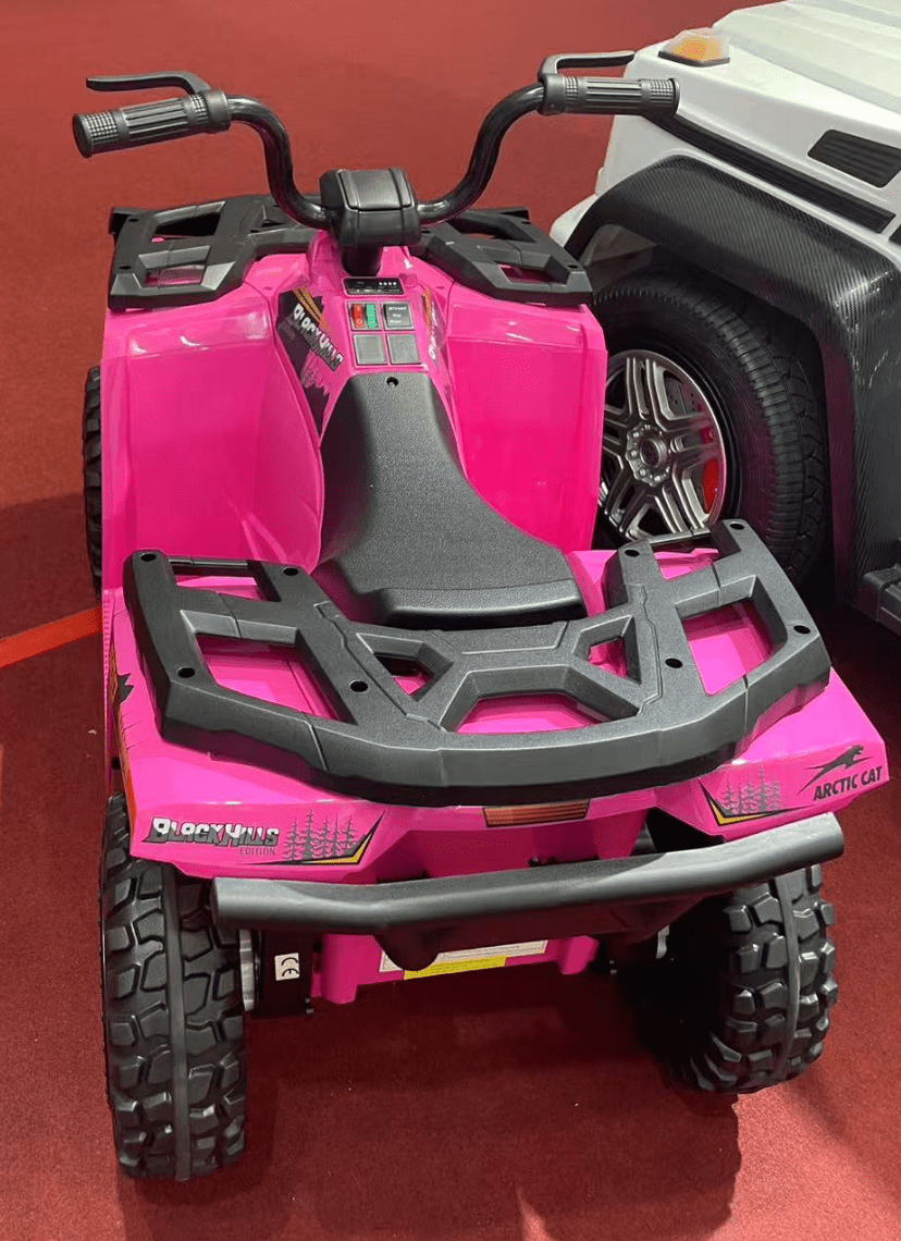 Licensed Arctic Cat 24V Ride - On ATV Quad Bike for Kids | Remote Control, LED Lights, EVA Wheels - with White Arctic Cat ATV | Sold by Uncle Wiener's Wholesale