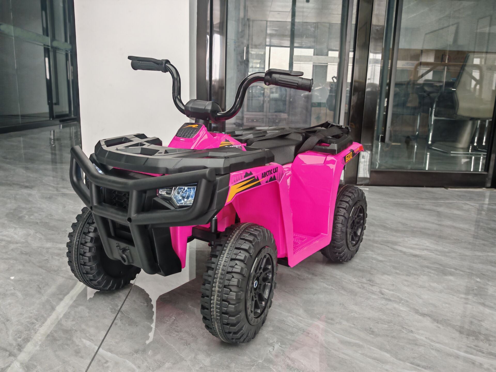 Licensed Arctic Cat 24V Ride - On ATV Quad Bike for Kids | Remote Control, LED Lights, EVA Wheels - with White Arctic Cat ATV | Sold by Uncle Wiener's Wholesale