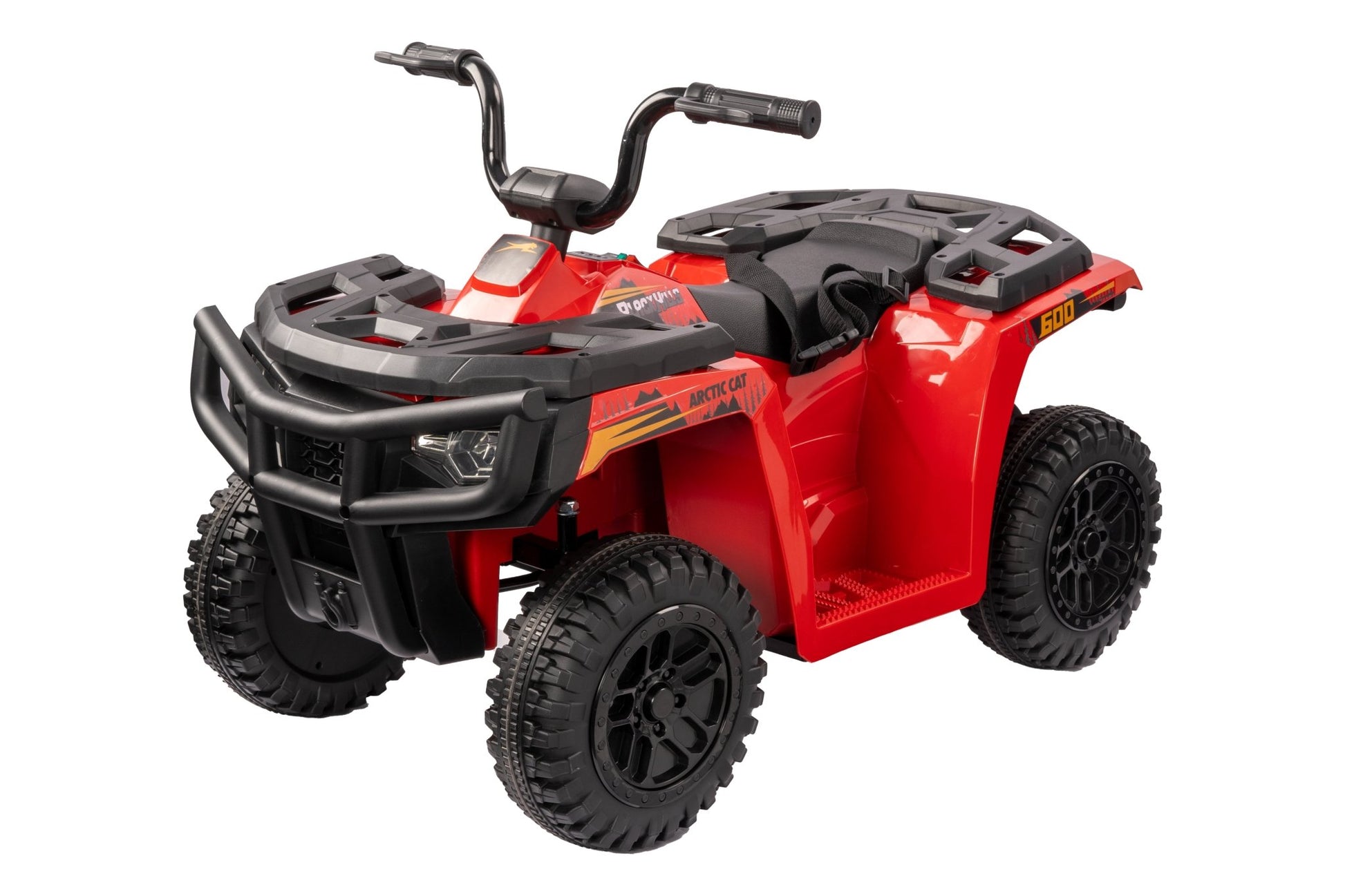 Licensed Arctic Cat 24V Ride - On ATV Quad Bike for Kids | Remote Control, LED Lights, EVA Wheels - with Red Arctic Cat ATV | Sold by Uncle Wiener's Wholesale