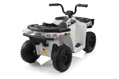 Licensed Arctic Cat 24V Ride - On ATV Quad Bike for Kids | Remote Control, LED Lights, EVA Wheels - with White Arctic Cat ATV | Sold by Uncle Wiener's Wholesale