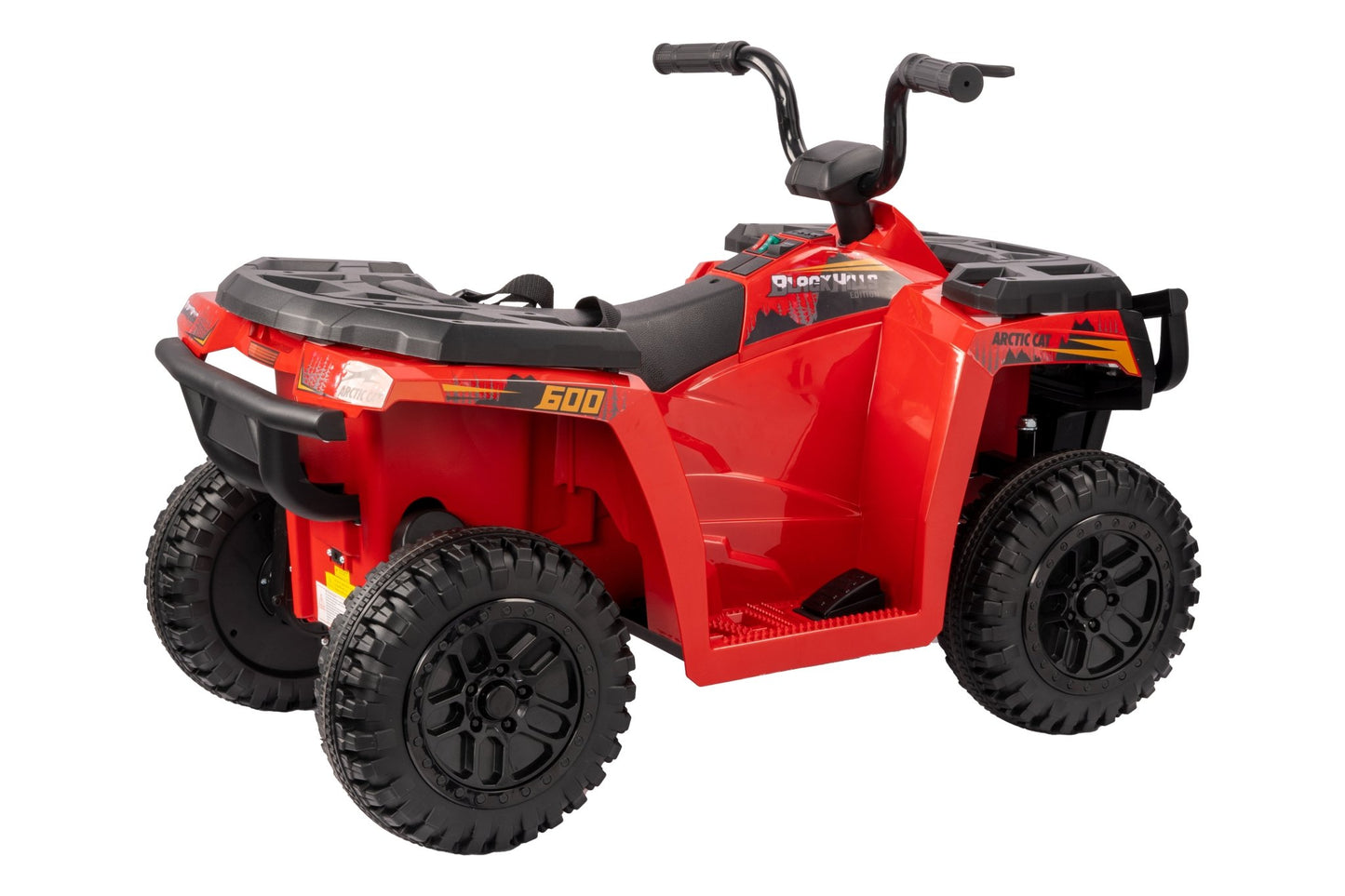 Licensed Arctic Cat 24V Ride - On ATV Quad Bike for Kids | Remote Control, LED Lights, EVA Wheels - with Red Arctic Cat ATV | Sold by Uncle Wiener's Wholesale