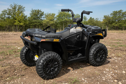 Licensed Arctic Cat 24V Ride - On ATV Quad Bike for Kids | Remote Control, LED Lights, EVA Wheels - with Grey Arctic Cat ATV | Sold by Uncle Wiener's Wholesale