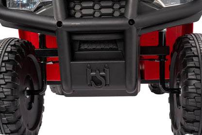 Licensed Arctic Cat 24V Ride - On ATV Quad Bike for Kids | Remote Control, LED Lights, EVA Wheels - with Red Arctic Cat ATV | Sold by Uncle Wiener's Wholesale