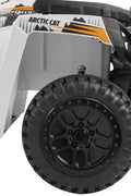 Licensed Arctic Cat 24V Ride - On ATV Quad Bike for Kids | Remote Control, LED Lights, EVA Wheels - with White Arctic Cat ATV | Sold by Uncle Wiener's Wholesale