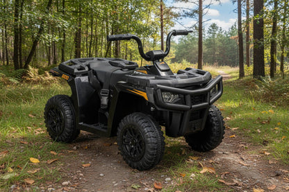 Licensed Arctic Cat 24V Ride - On ATV Quad Bike for Kids | Remote Control, LED Lights, EVA Wheels - with White Arctic Cat ATV | Sold by Uncle Wiener's Wholesale