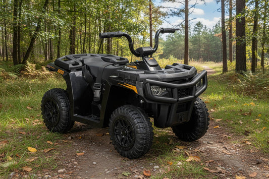 Licensed Arctic Cat 24V Ride - On ATV Quad Bike for Kids | Remote Control, LED Lights, EVA Wheels - with White Arctic Cat ATV | Sold by Uncle Wiener's Wholesale