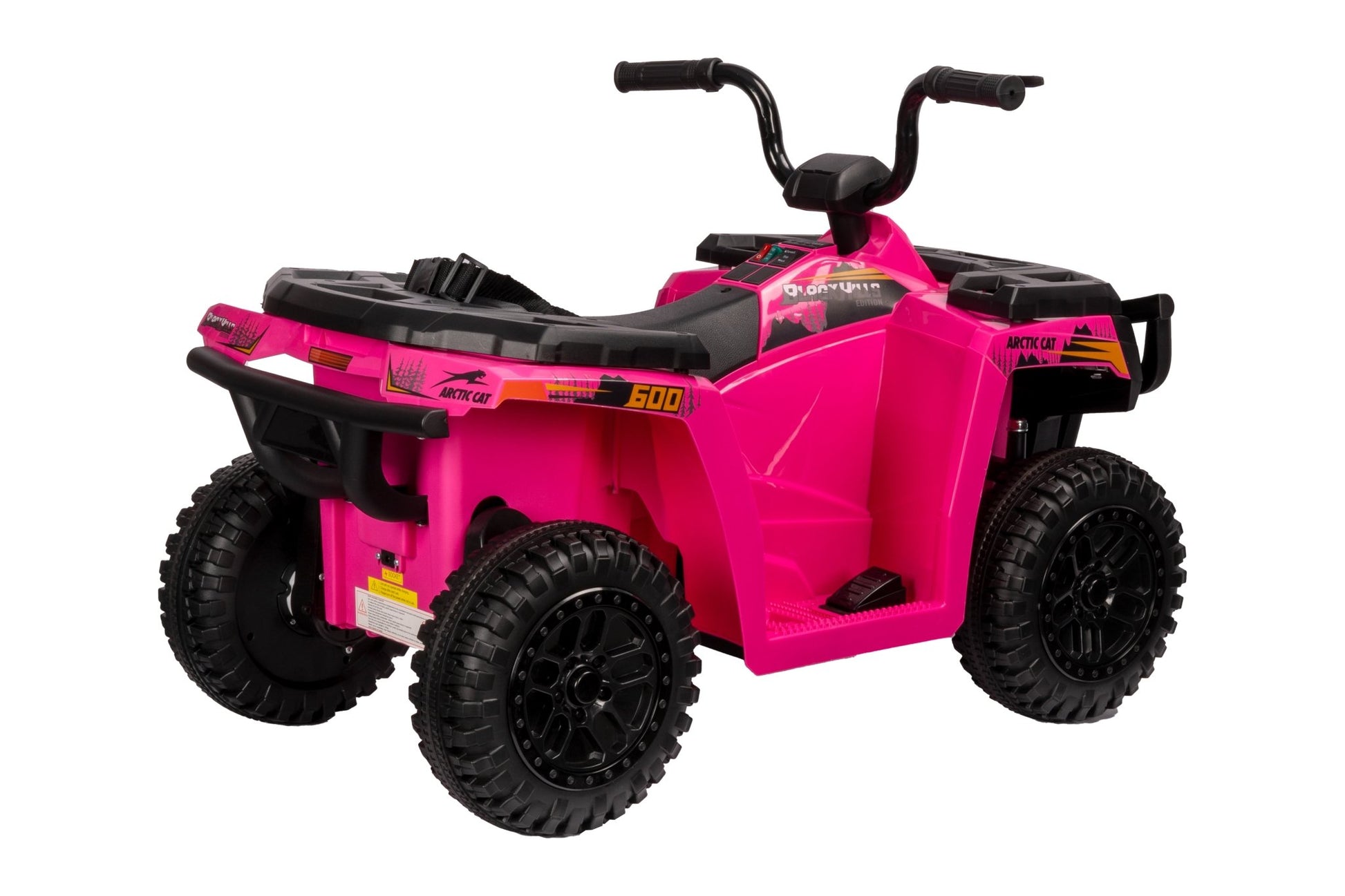 Licensed Arctic Cat 24V Ride - On ATV Quad Bike for Kids | Remote Control, LED Lights, EVA Wheels - with Pink Arctic Cat ATV | Sold by Uncle Wiener's Wholesale